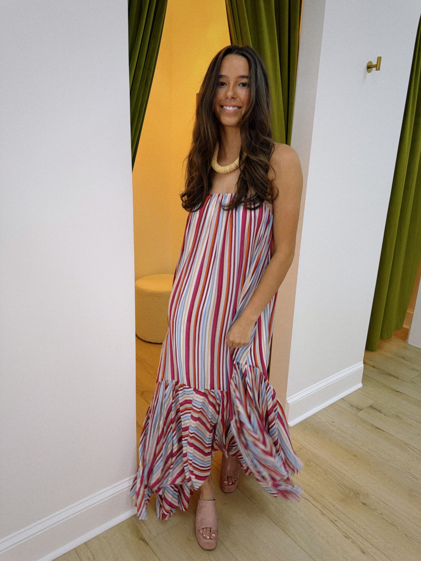 The Serene Stripe Maxi