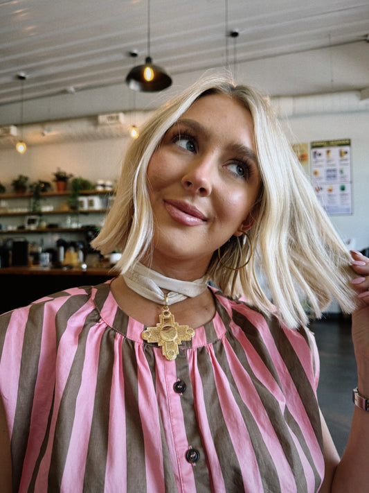 The Chic Cross Scarf Necklace