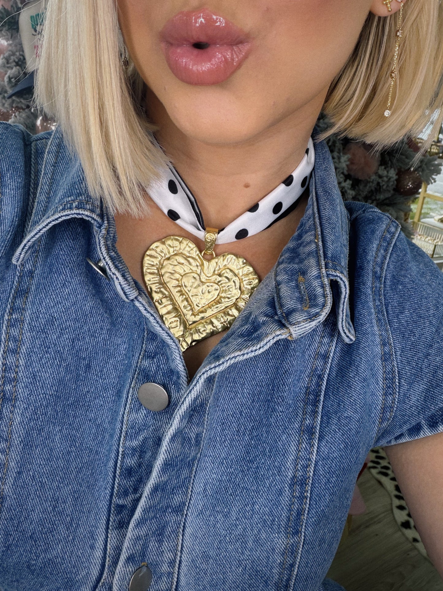 Live A Lot Scarf Necklace