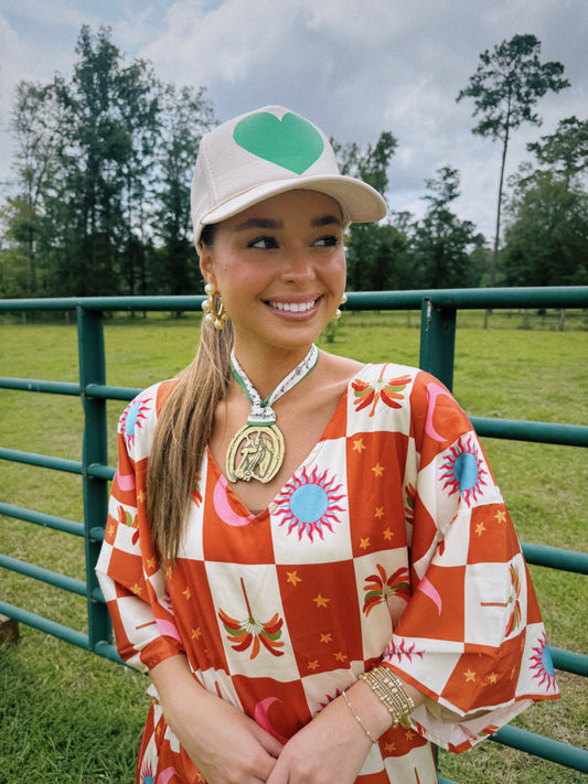 Cowgirl Cutie Vintage Pendant Scarf Necklace