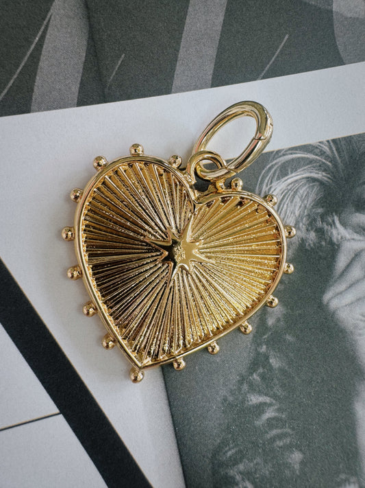 Textured Heart Pendant