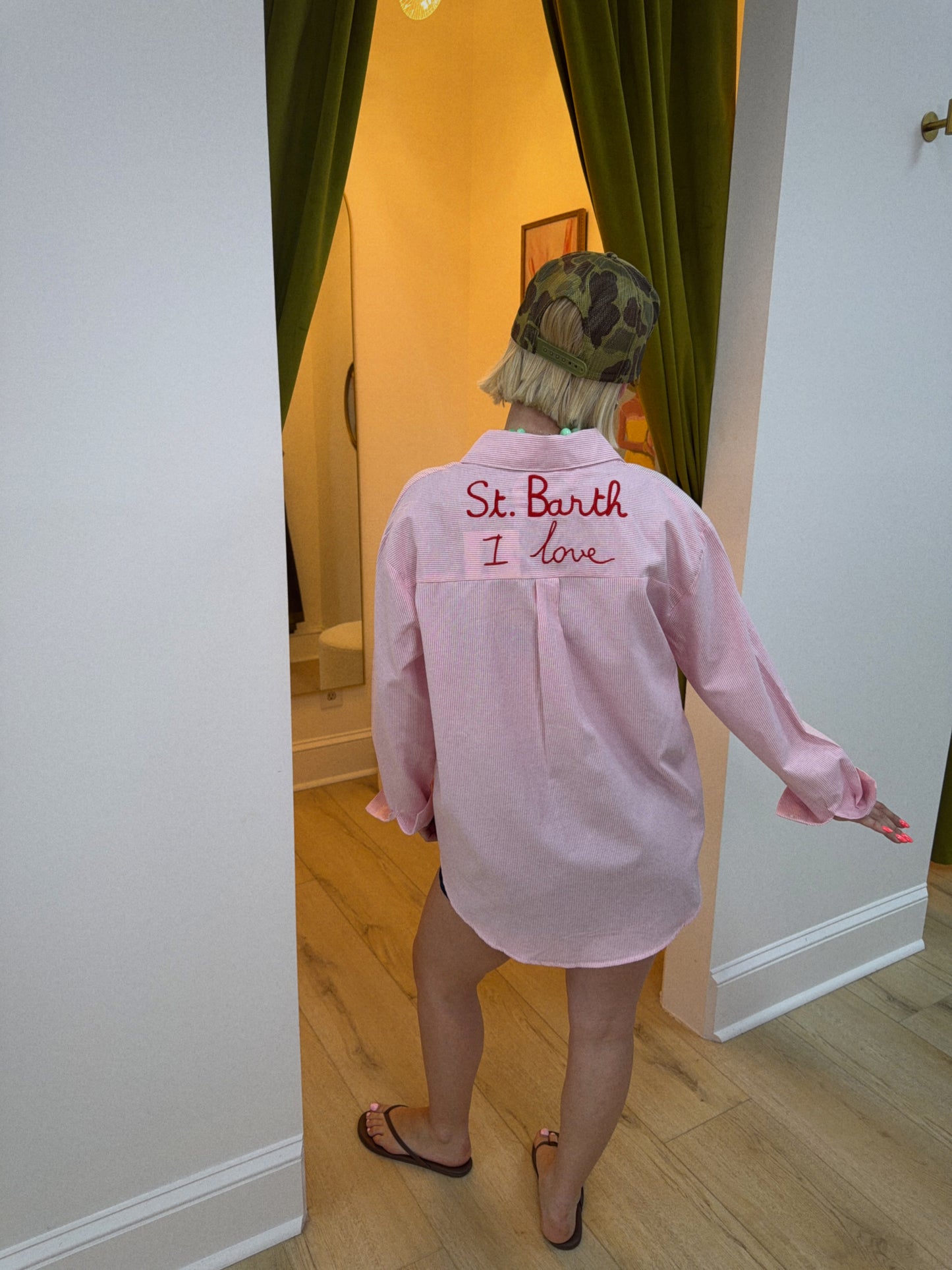 St. Barth I Love Button Up