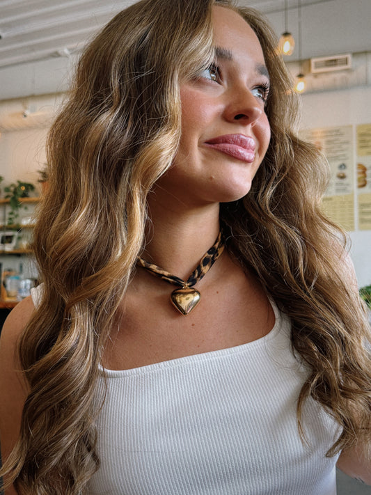 Blessed Leopard Scarf Necklace