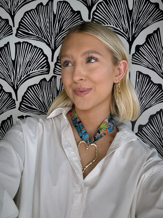 Tiger Girl Scarf Necklace