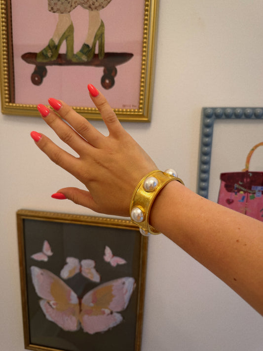 Big Pearl Bangle