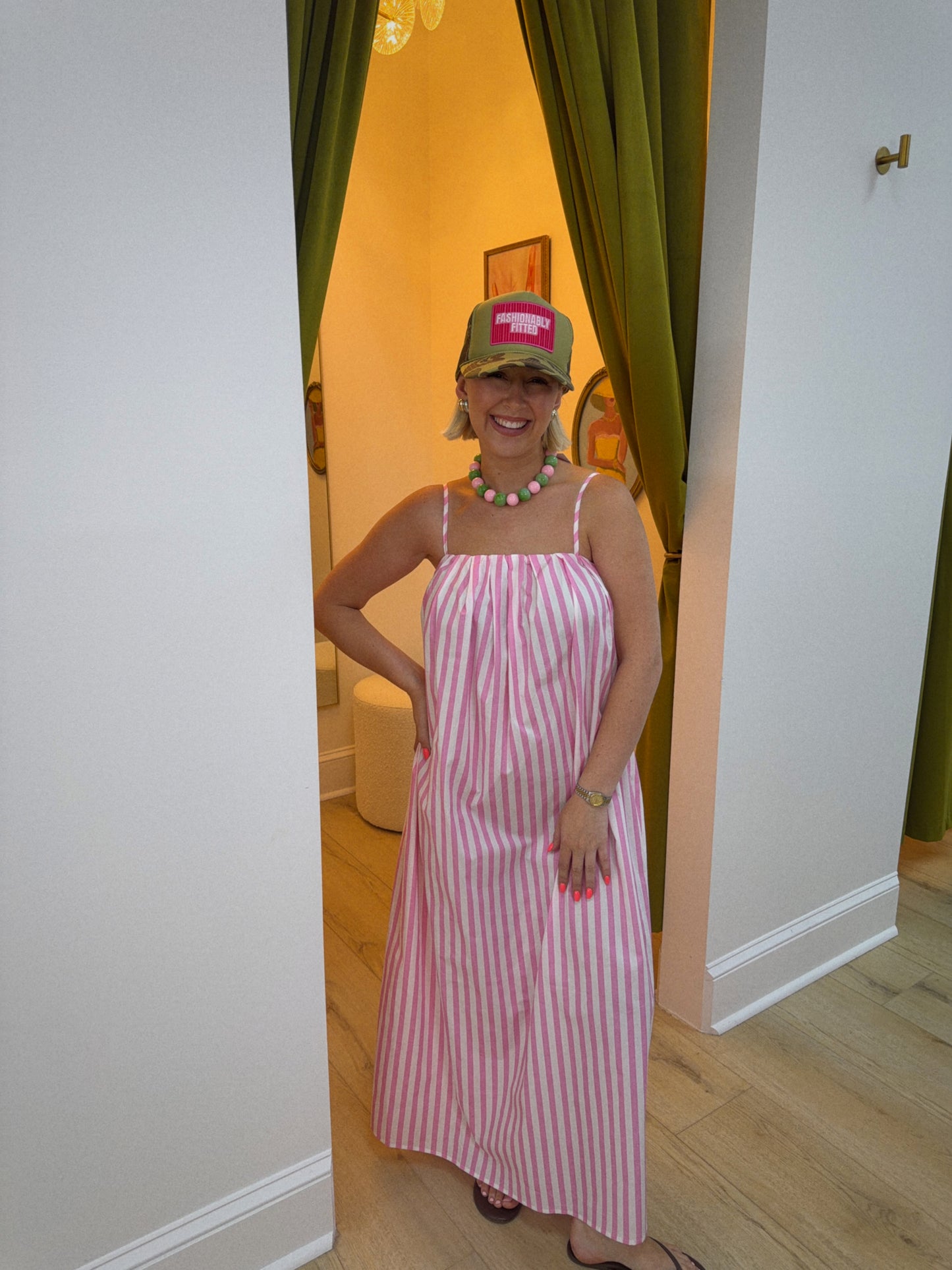 Pink Paradise Stripe Maxi