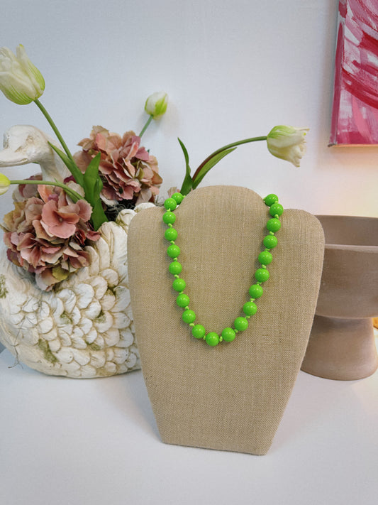 The Cove Beaded Necklace - Green
