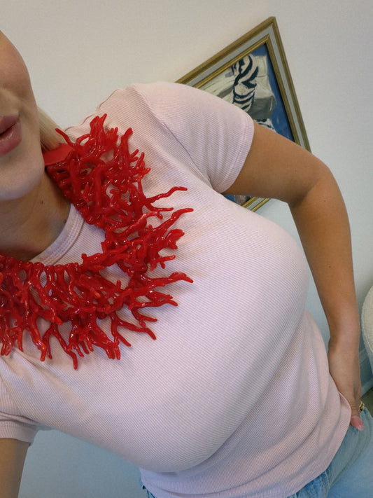 Coral Statement Necklace