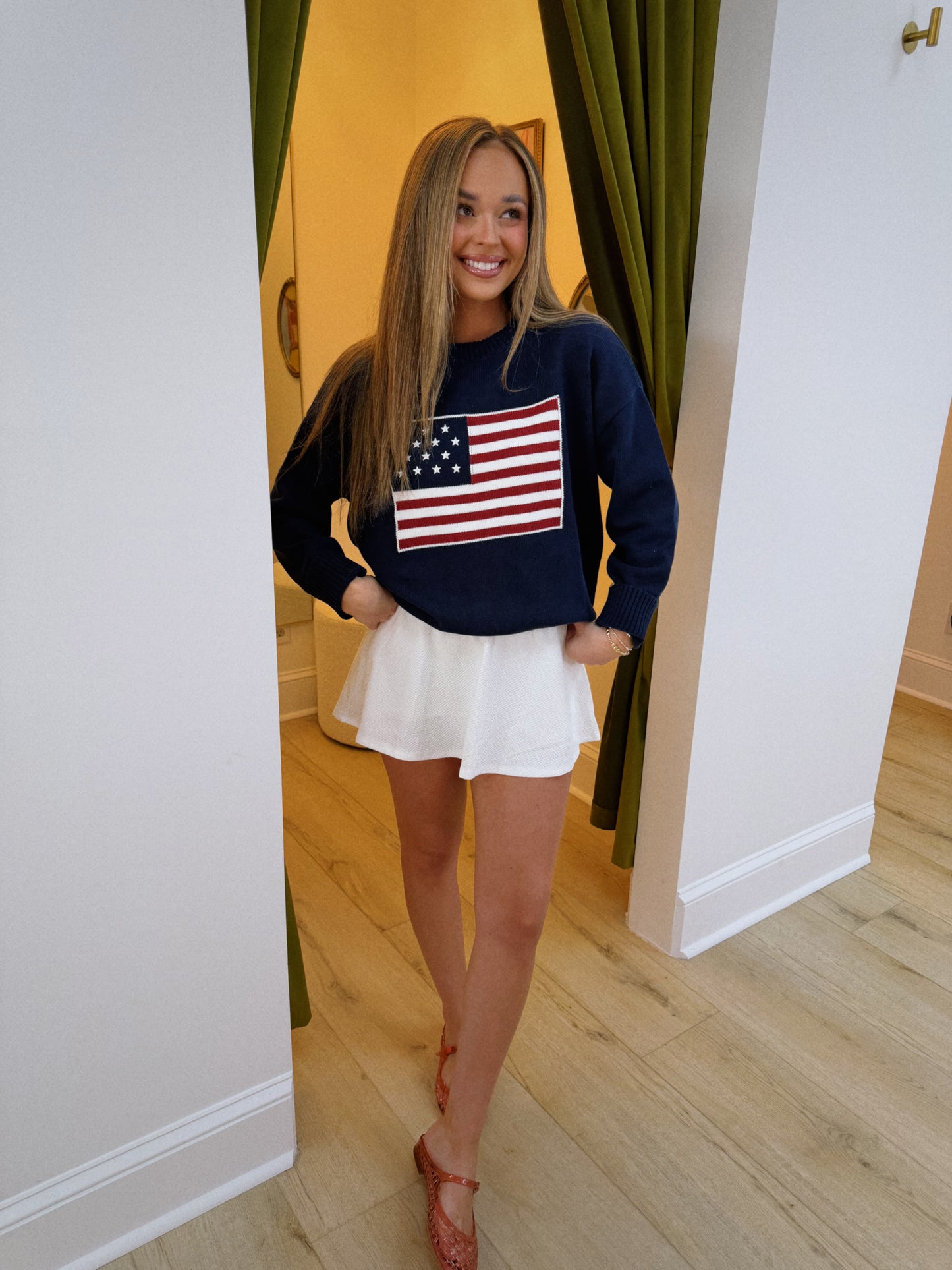 American Flag Sweater