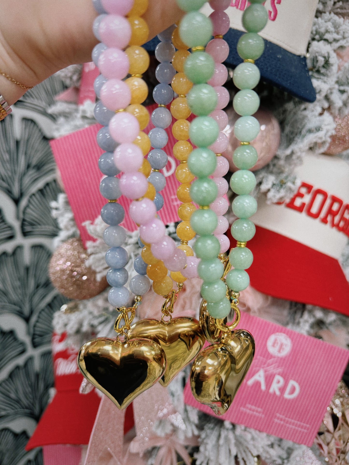 Lovebug Ball Heart Necklace