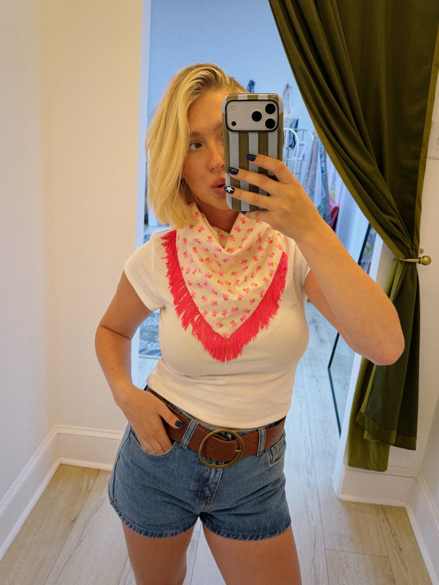 Wildflower Cowgirl Fringe Scarf