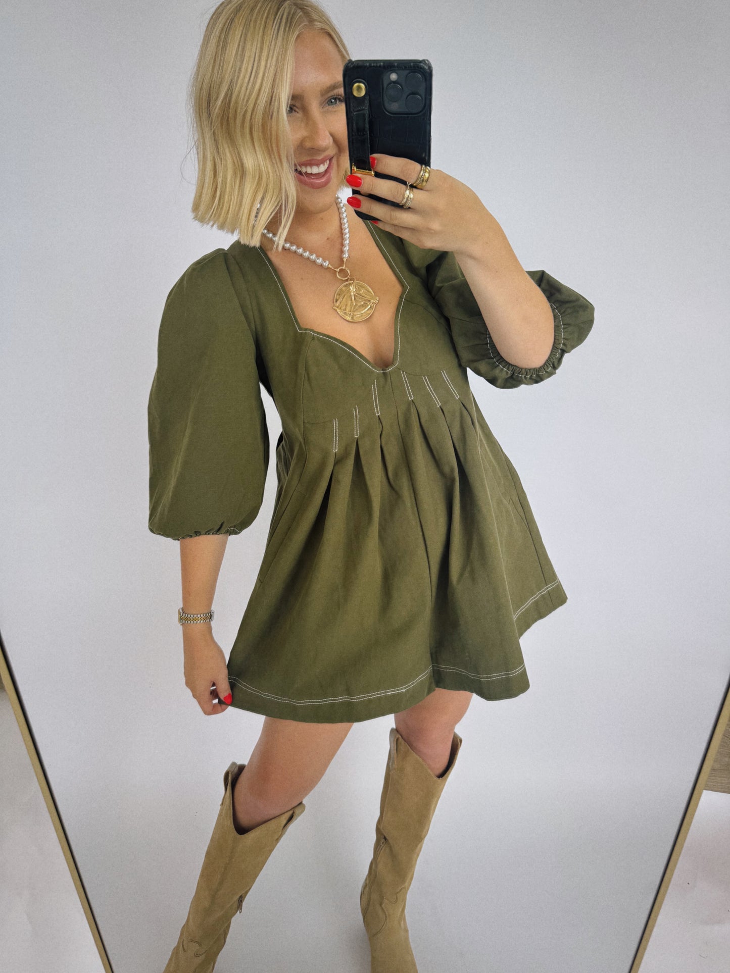 The Olive One Romper