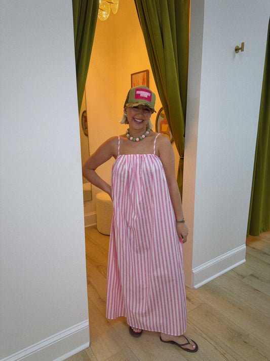 Pink Paradise Stripe Maxi