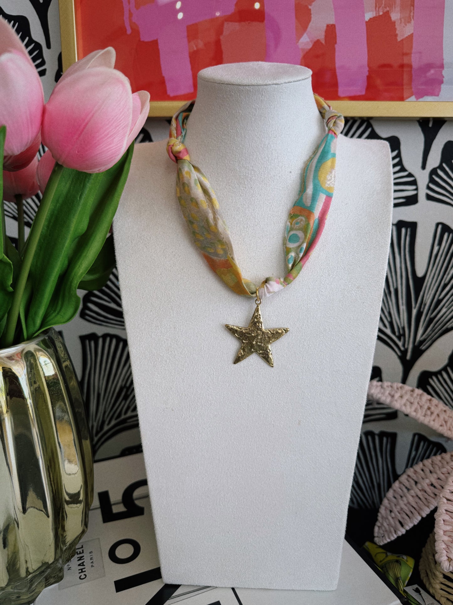 Star Scarf Necklace