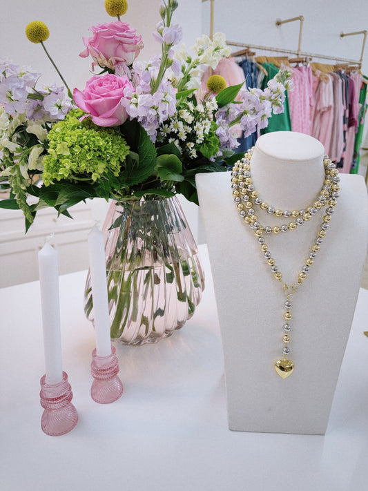 Two Tone Wrap Necklace