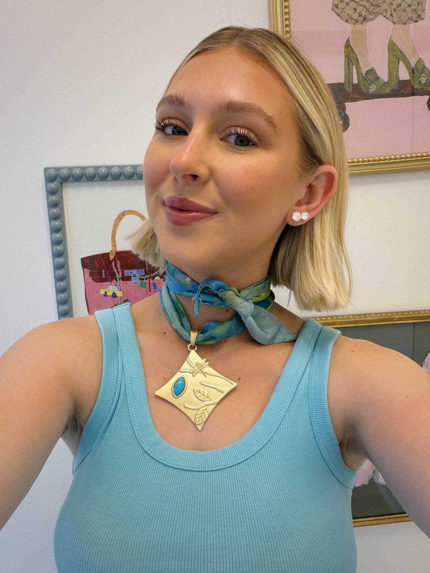The Dragon Fly Scarf Necklace