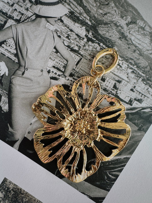 Textured Flower Pendant