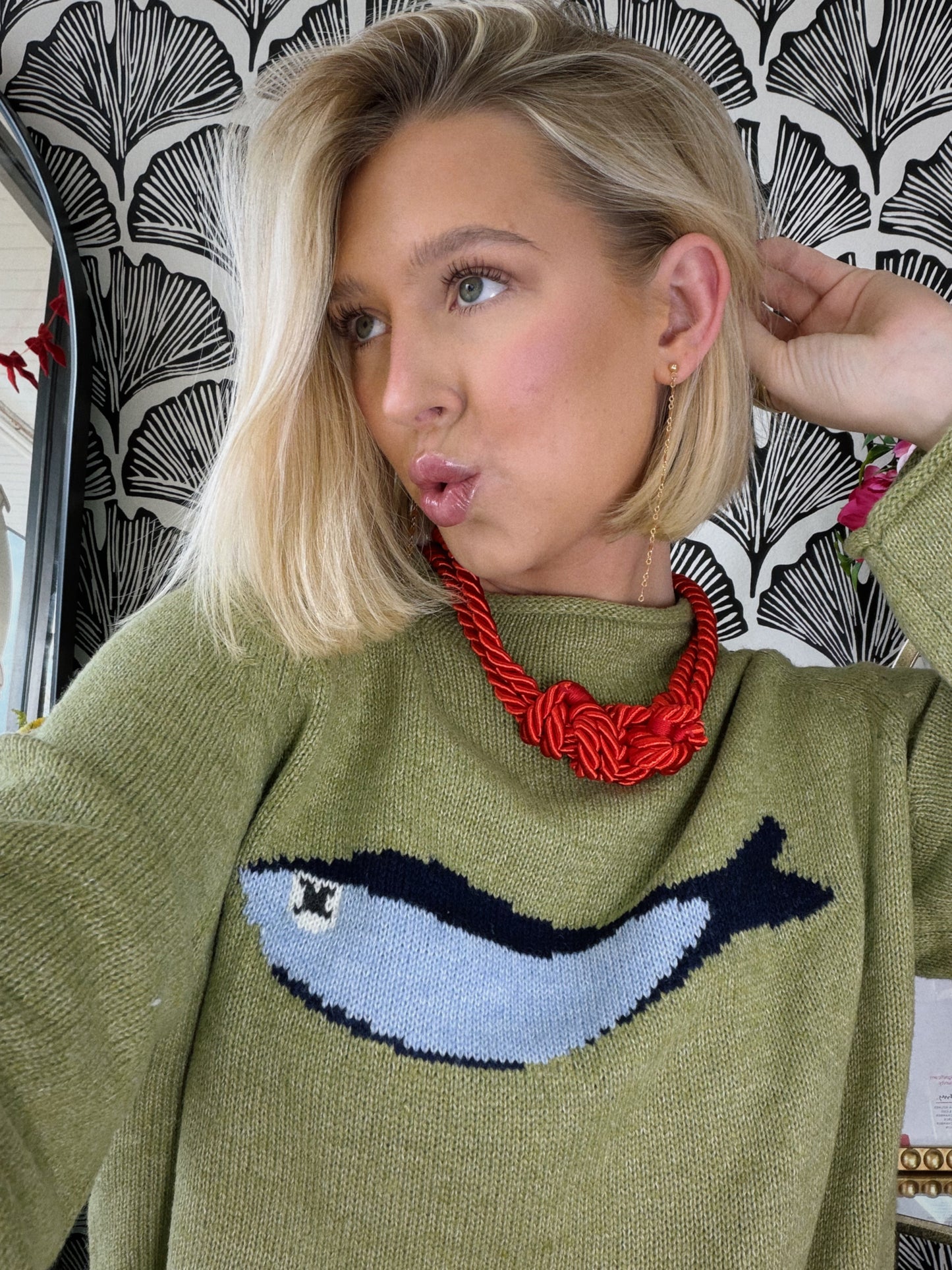 The Scarlet Knot Necklace