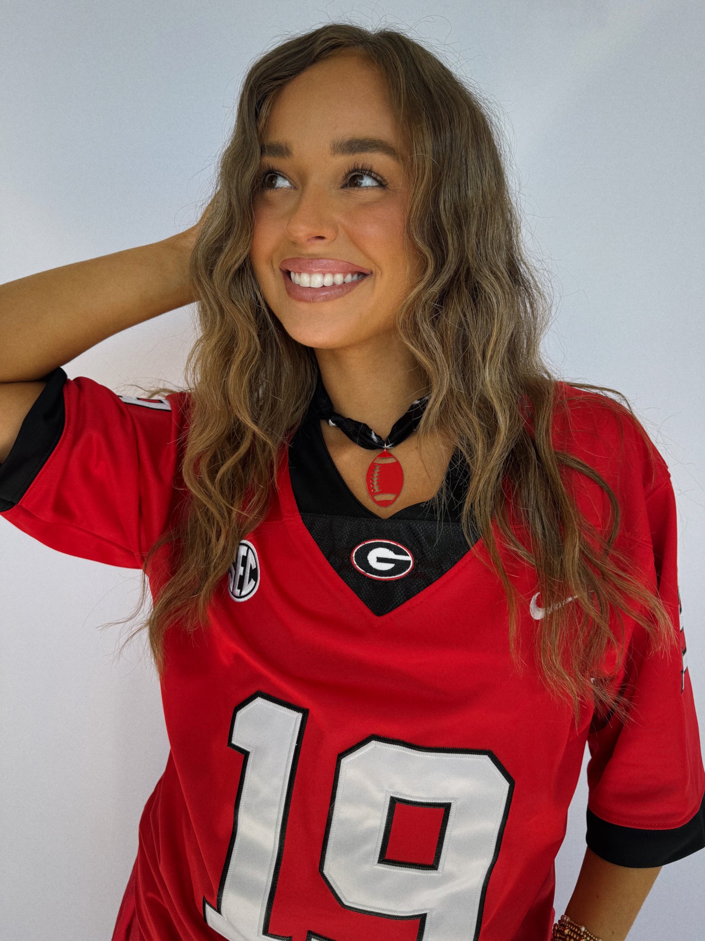 Football Scarf Necklace
