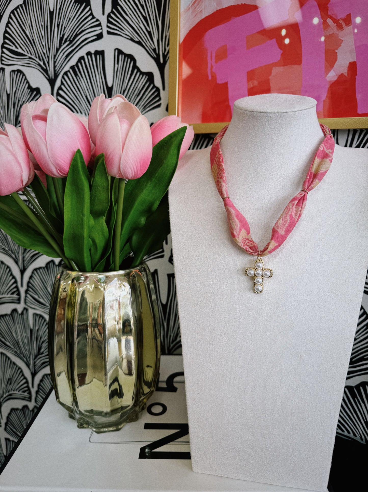 Heaven Made Scarf Necklace