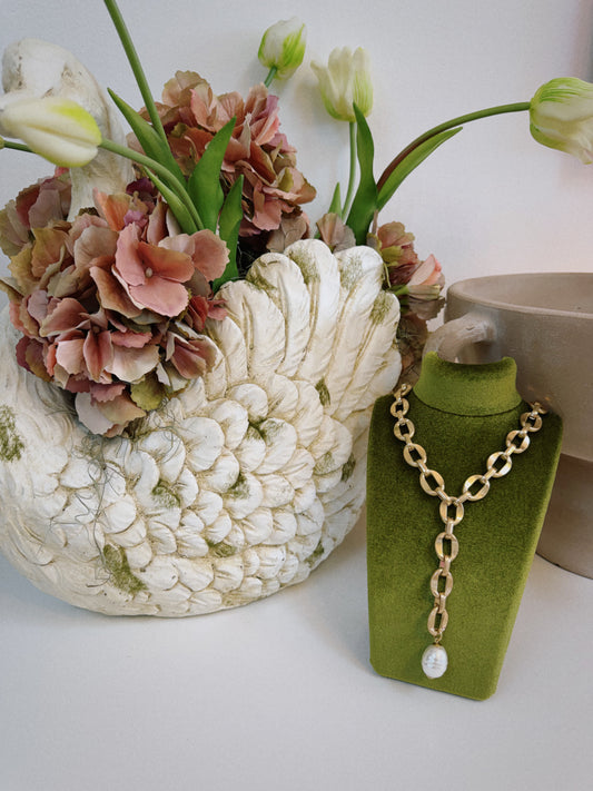 Pearl Layer Chain Necklace