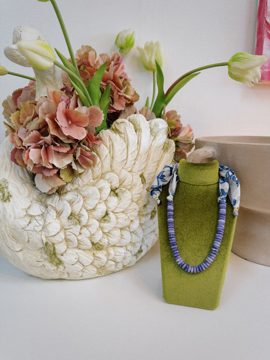 Periwinkle Coast Scarf Necklace