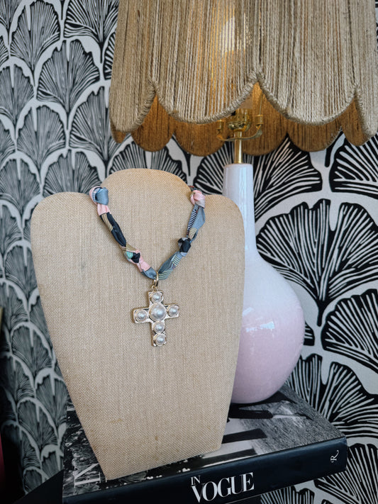 Lead Me To The Cross Scarf Necklace