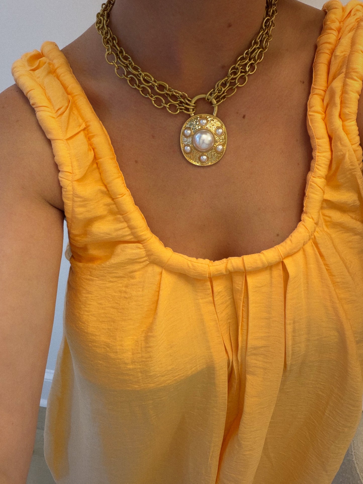 The Pearl Emblem Necklace