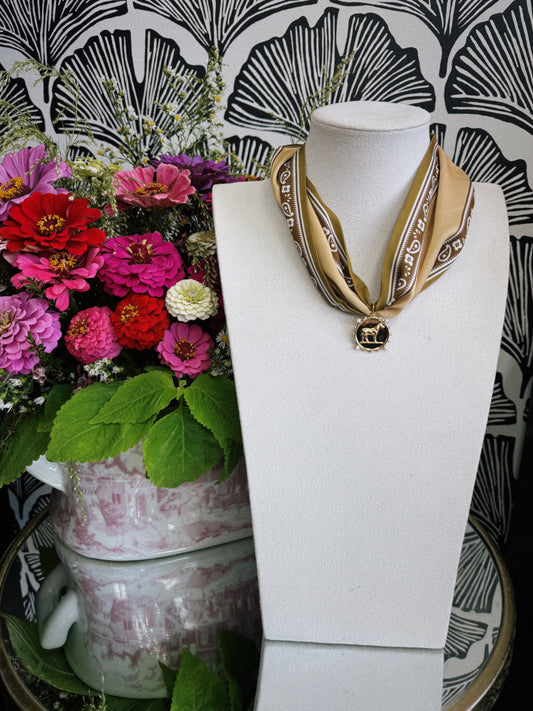 The Golden Lasso Scarf Necklace