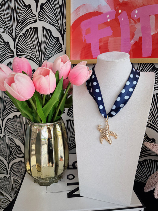 Starfish Scarf Necklace