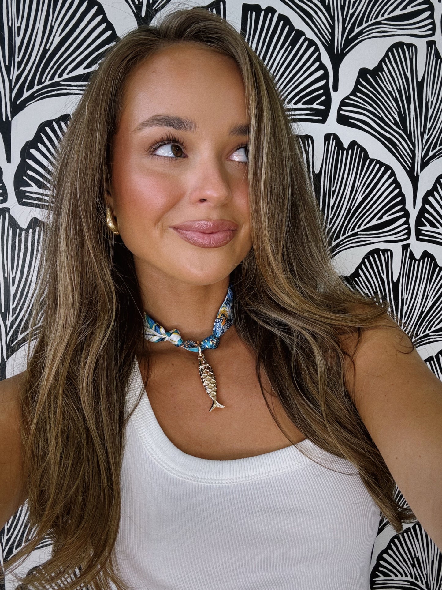 Hooked on You Scarf Necklace