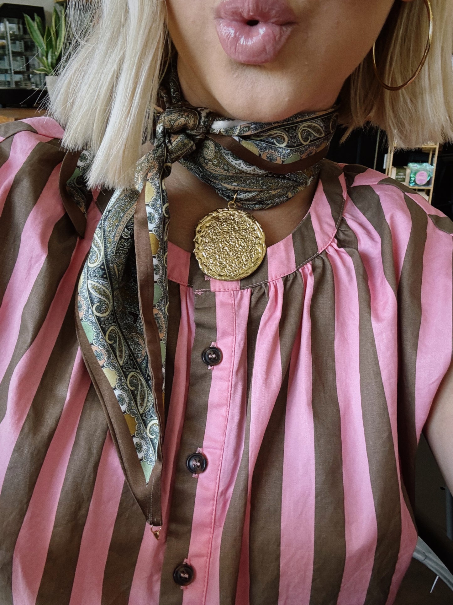 Golden Bliss Scarf Necklace