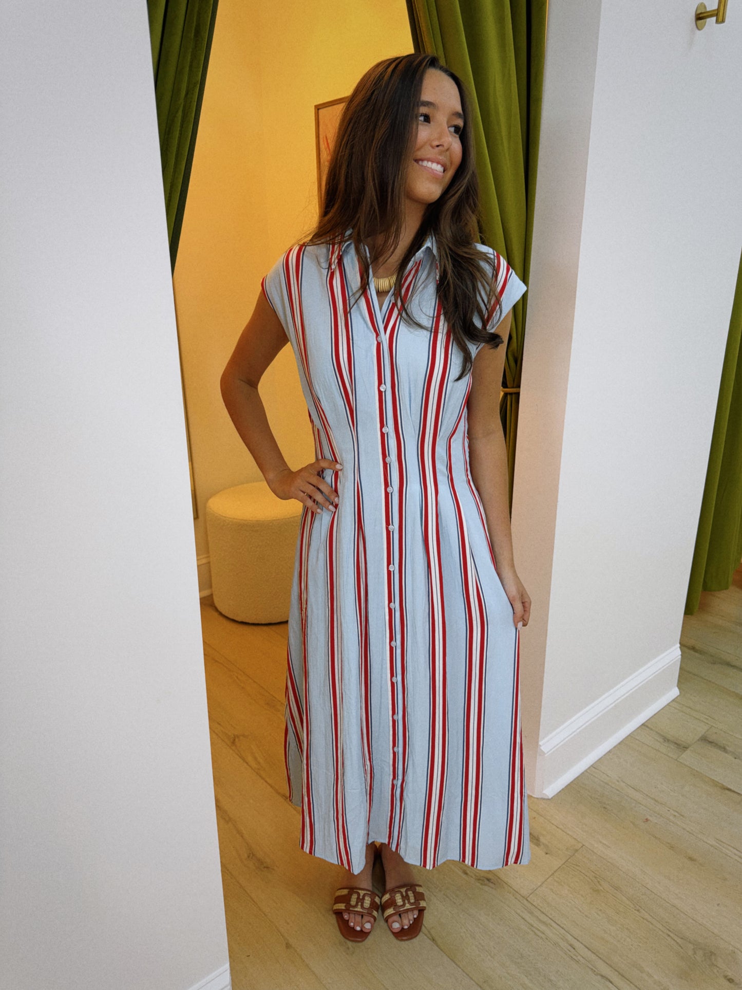The Sail Away Stripe Dress