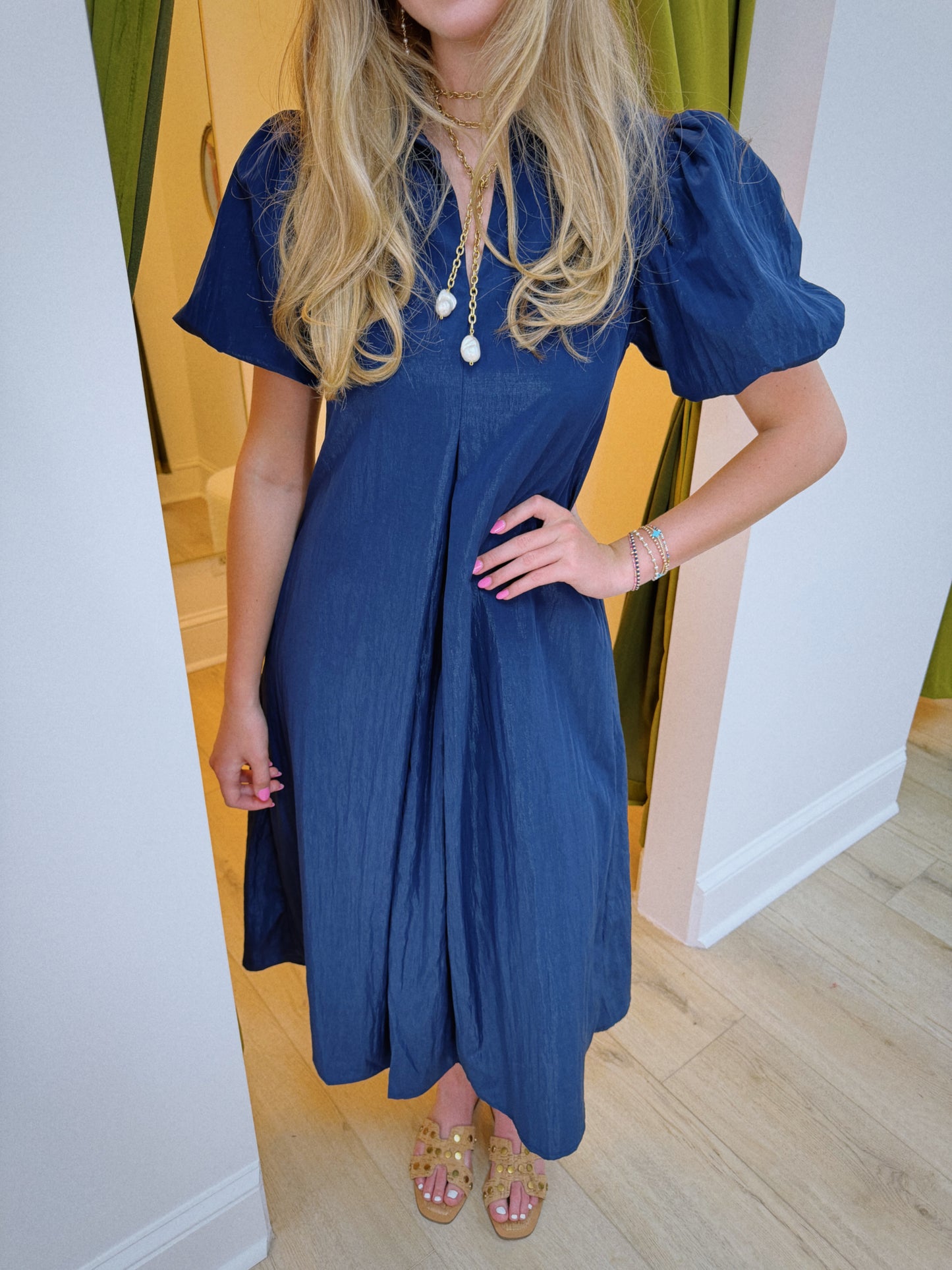The Marina Muse Dress - Navy