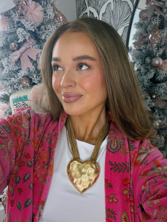 Wild Heart Necklace - Brown