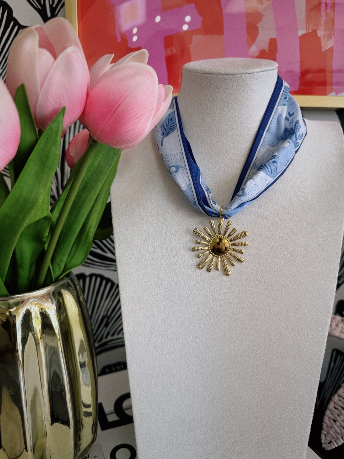 Sunny Days Scarf Necklace