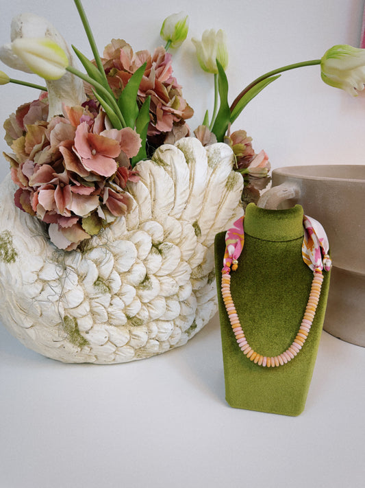 Spring Sorbet Scarf Necklace