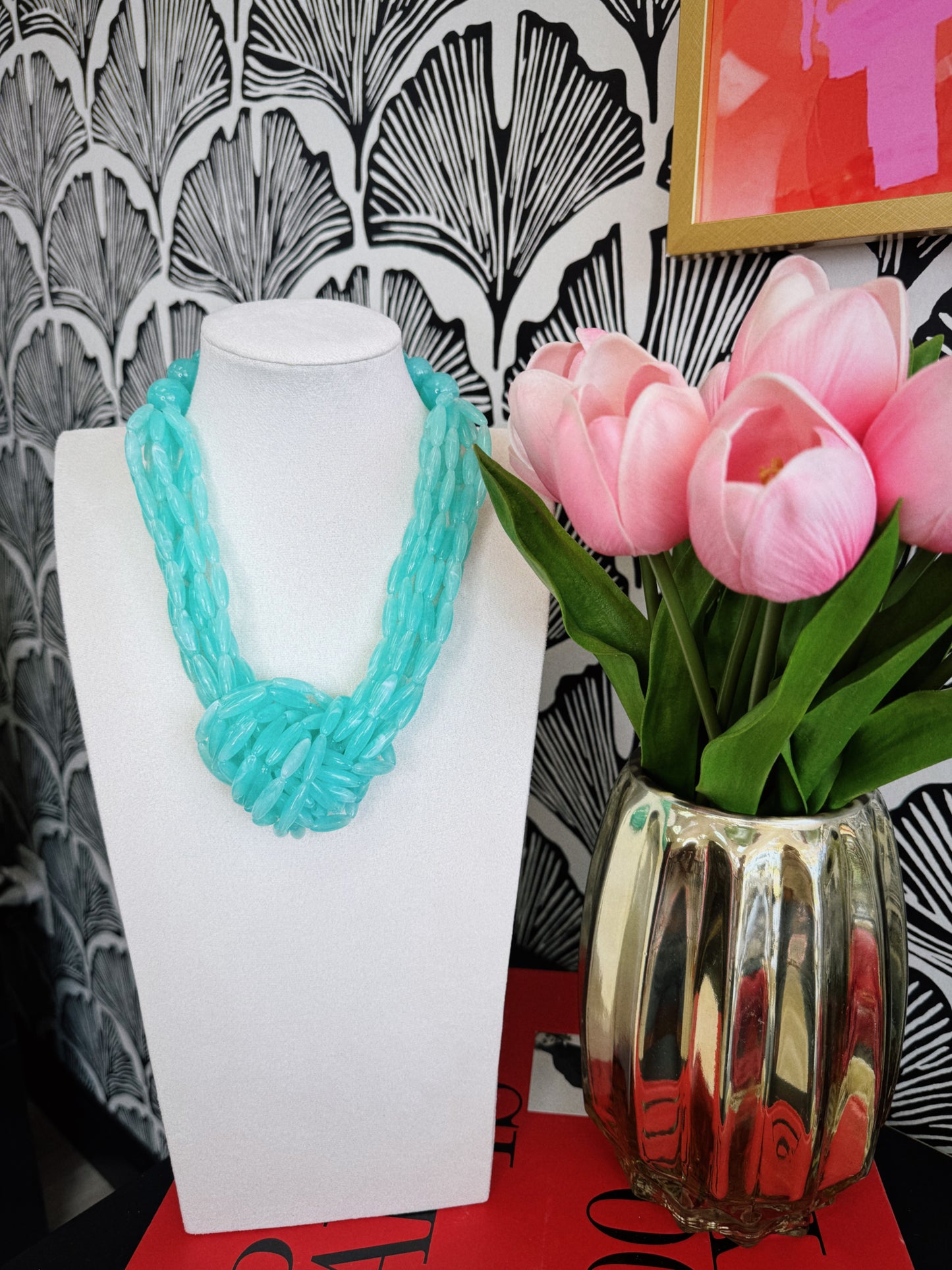 Tidal Knot Necklace - Turquoise