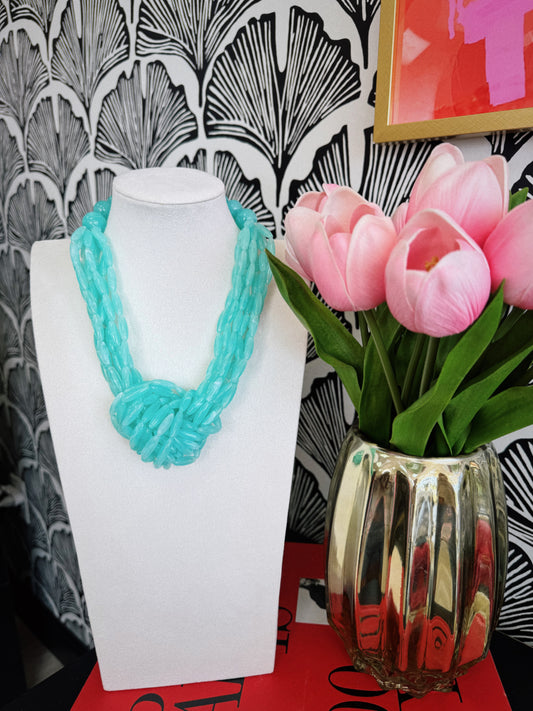 Tidal Knot Necklace - Turquoise