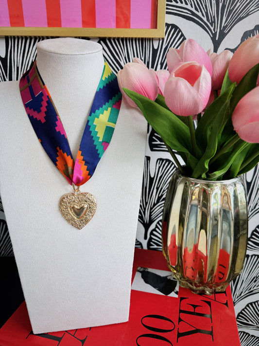 Different Colors Scarf Necklace