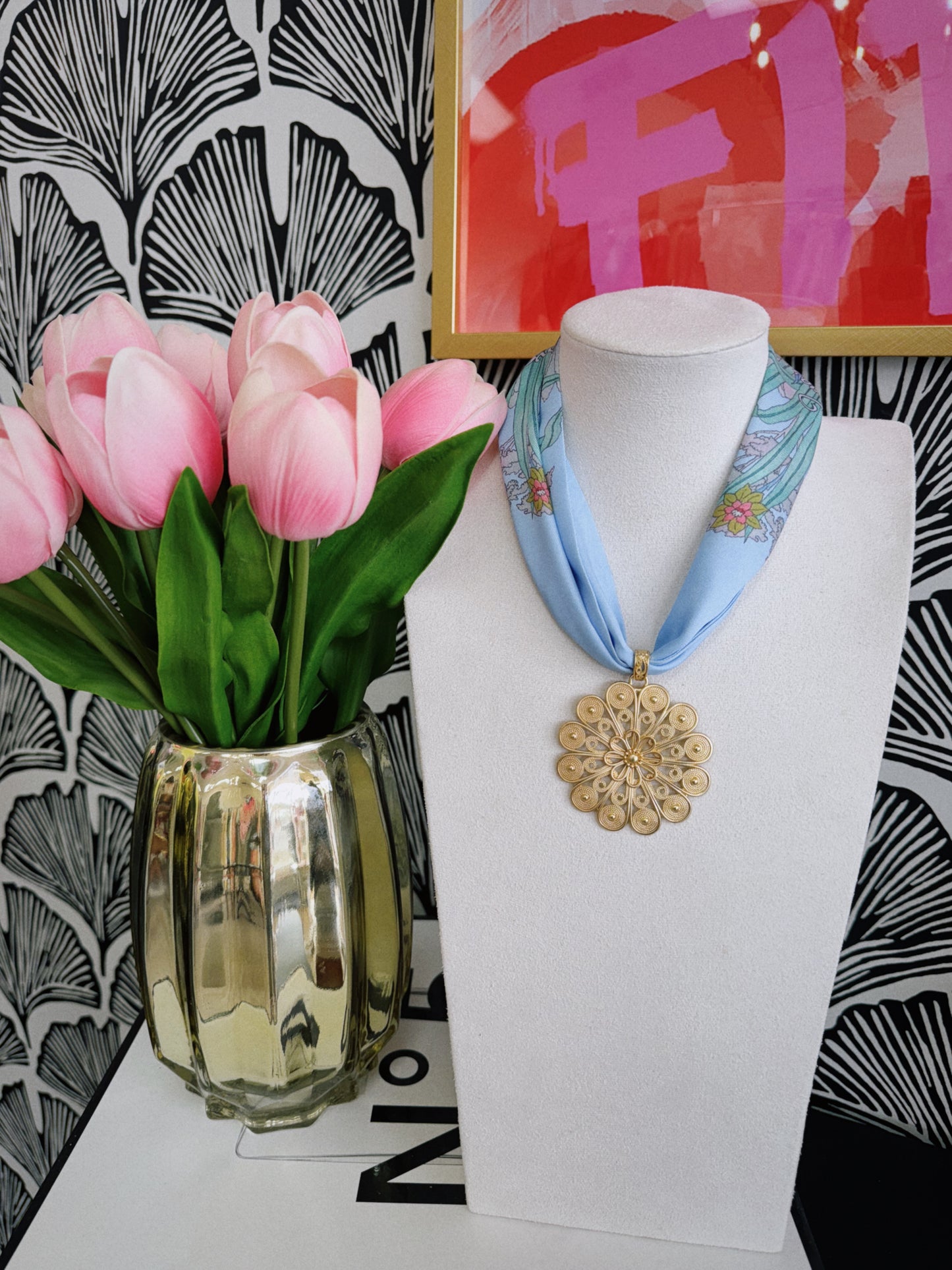 Crazy Girl Scarf Necklace