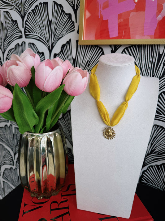 Sun Scarf Necklace