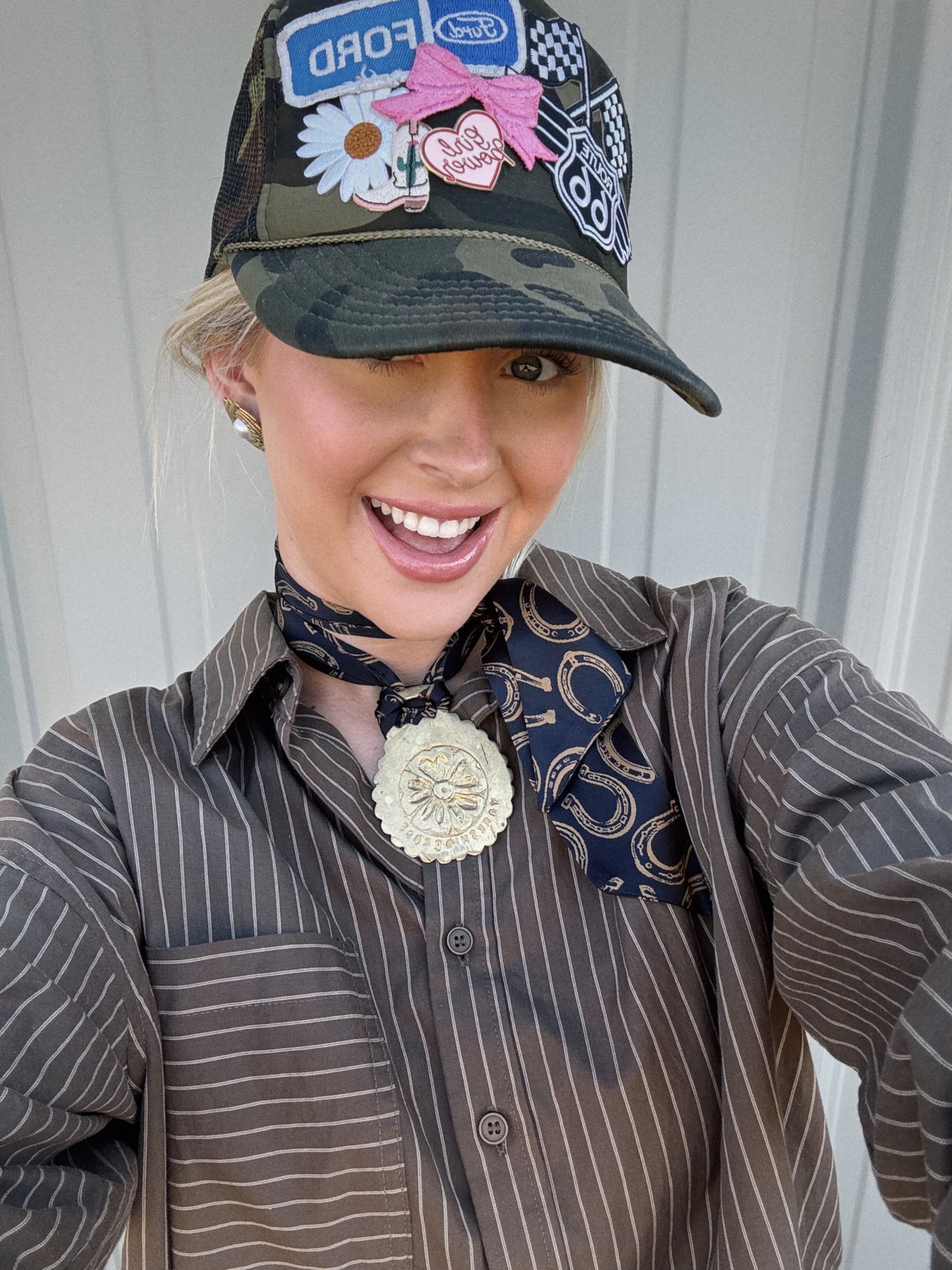 Yorkshire Vintage Pendant Scarf Necklace