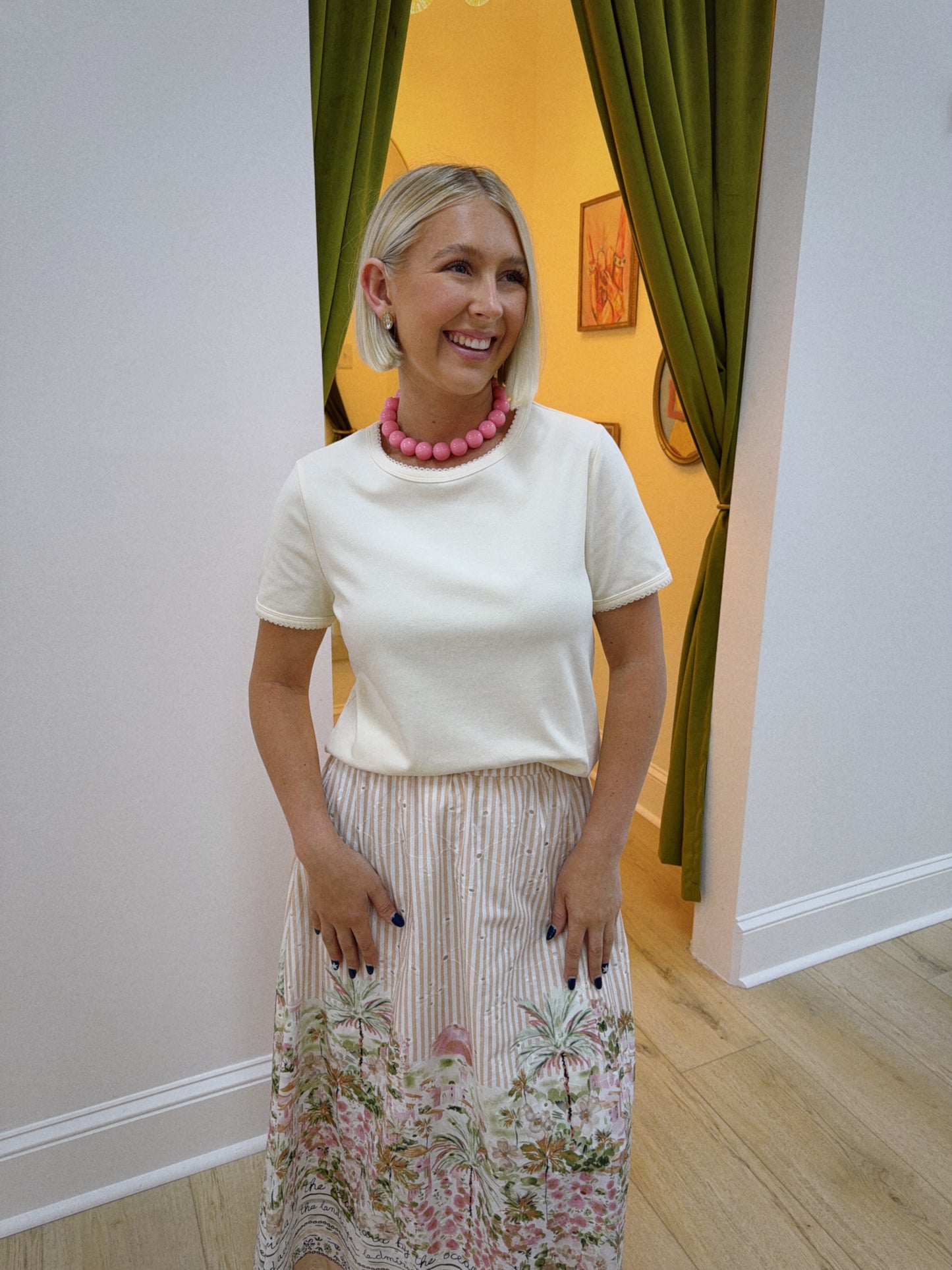 The Sophie Tee - Cream