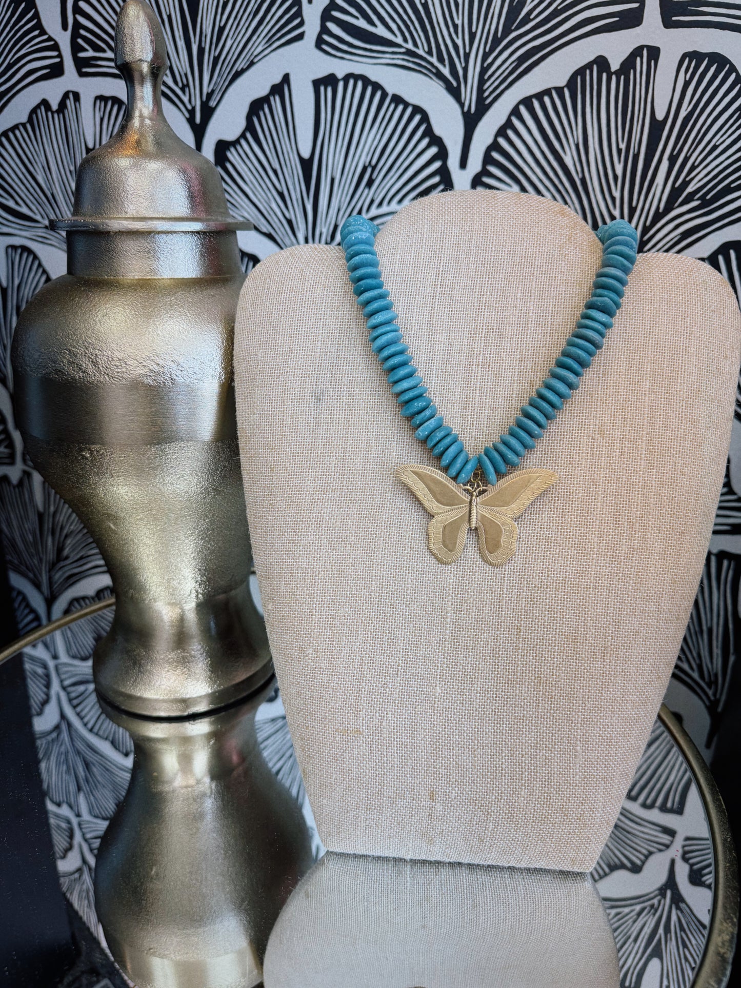 Wings of Grace Necklace - Blue
