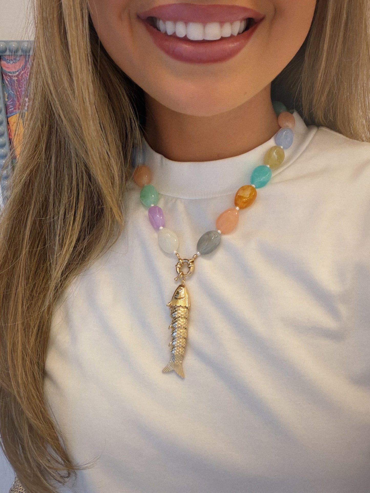 Lucky Catch Necklace - Colorful