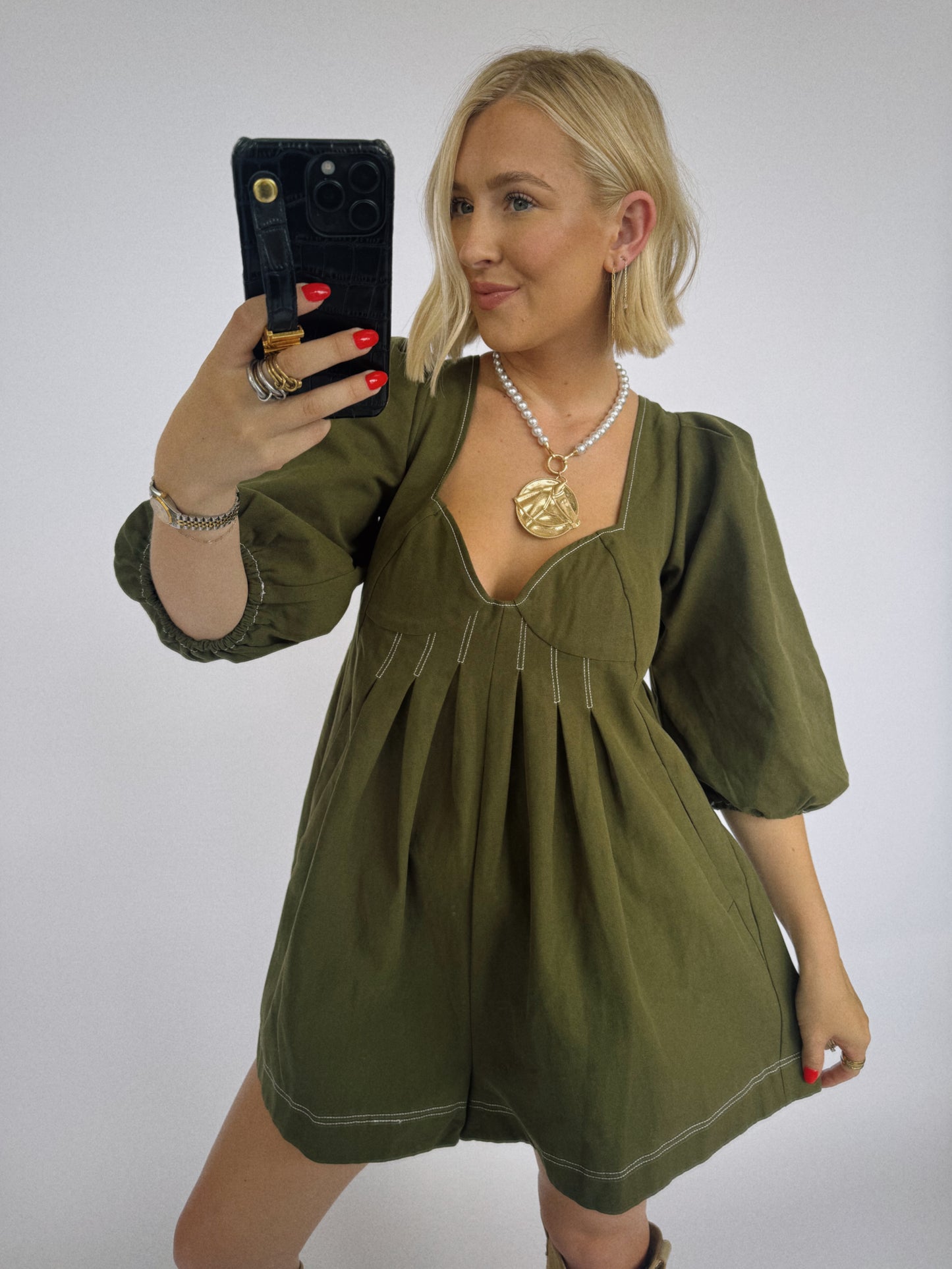 The Olive One Romper