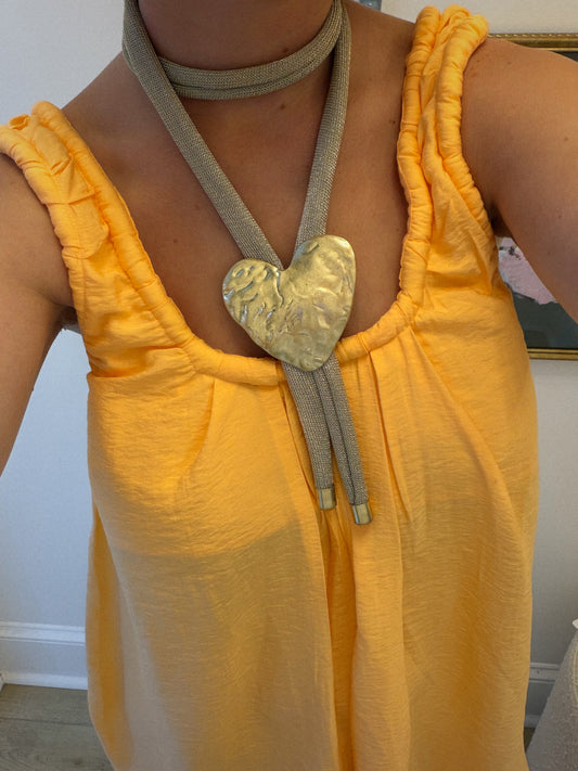 Hammered Heart Necklace