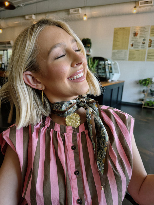 Golden Bliss Scarf Necklace