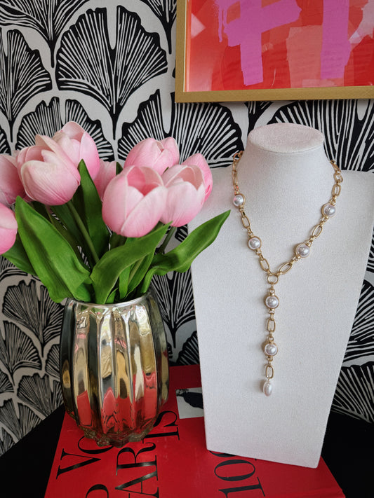 Pearl & Gold Layer Necklace